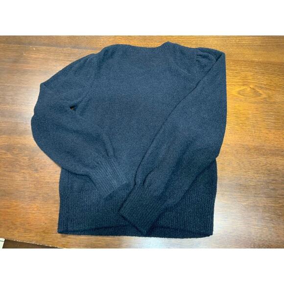 Draper James Classy Preppy Academia Pullover Sweater Women Medium Black Neutral - Picture 3 of 10